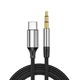 aux audio cable car audio box type-c to 3.5mm for huawei apple conversion car headset