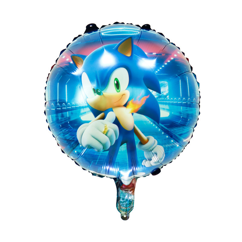 Erizo Sony K globo de aluminio sonido niño dibujos animados fiesta de cumpleaños diseño globo niños