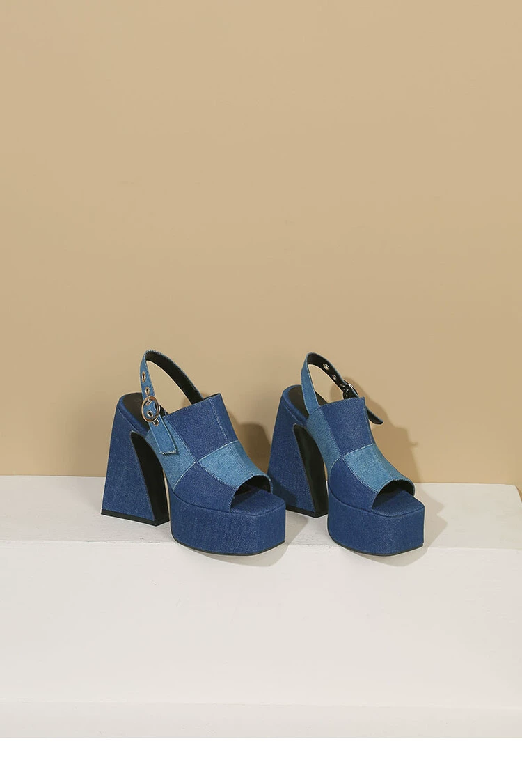 (Cross-border trading), summer denim sandals, plus size