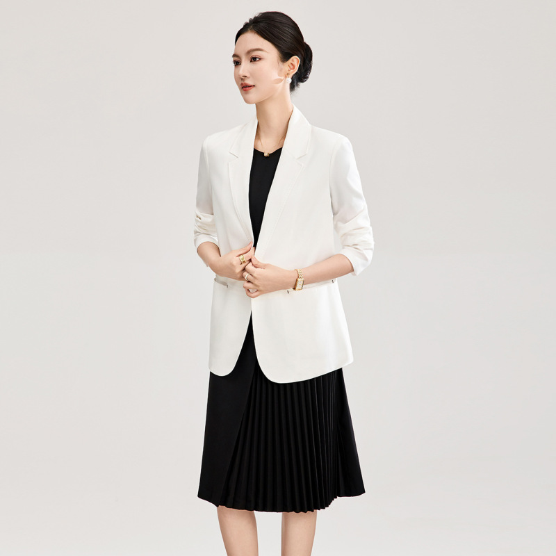 2602204-Nanyou High-Quality Single-Button Stylish and Elegant Commuter Business Blazer for Women, New Spring Model 2602204-Nanyou High-Quality Single-Button Stylish and Elegant Commuter Business Blazer for Women, New Spring Model
