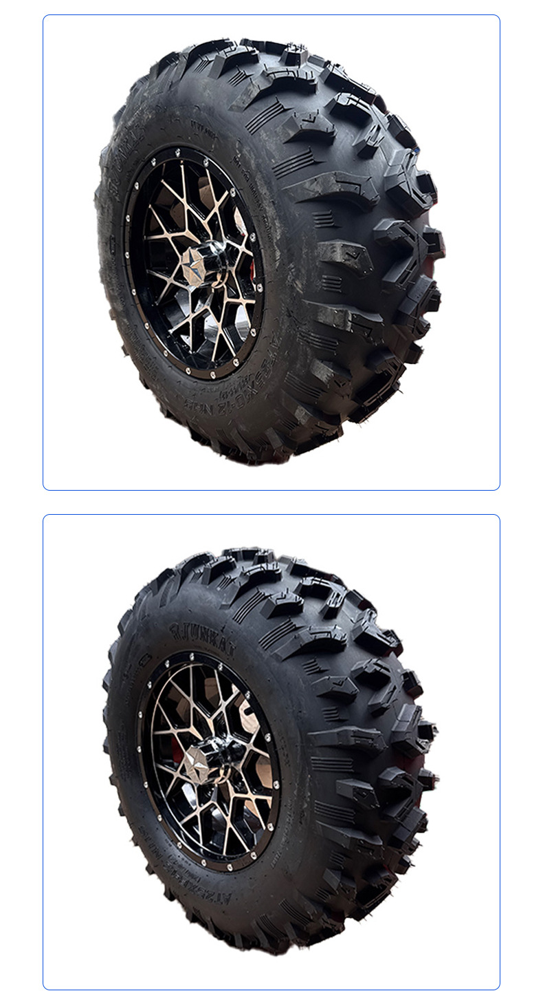 New Atv Atv Off-Road Vehicle Rubber Tires Front 25X8-12 Rear 25X10-12 Road Tires Off-Road Tires