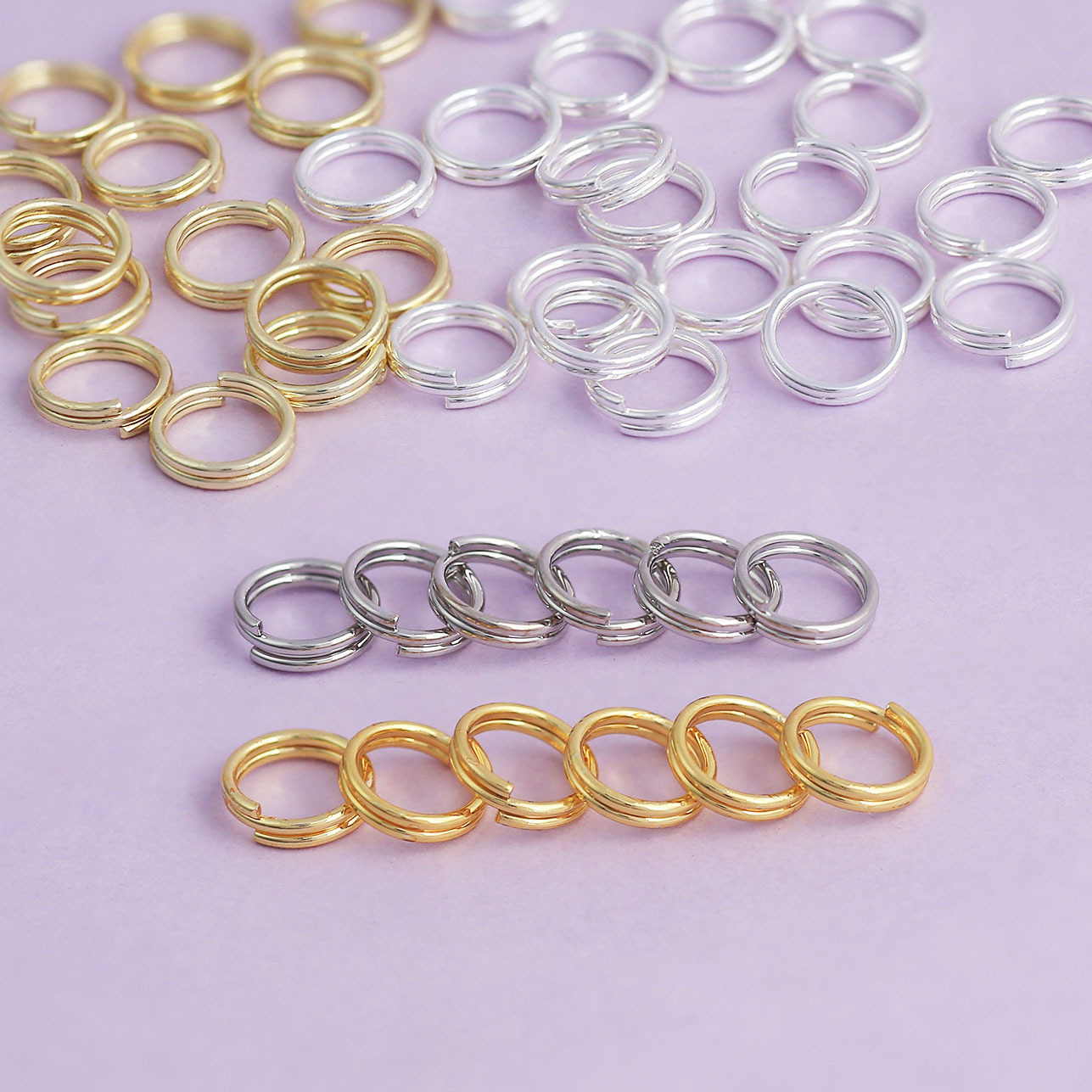 Double-layer Open Rings, Double-loop Closed Rings, Diy Jewelry...