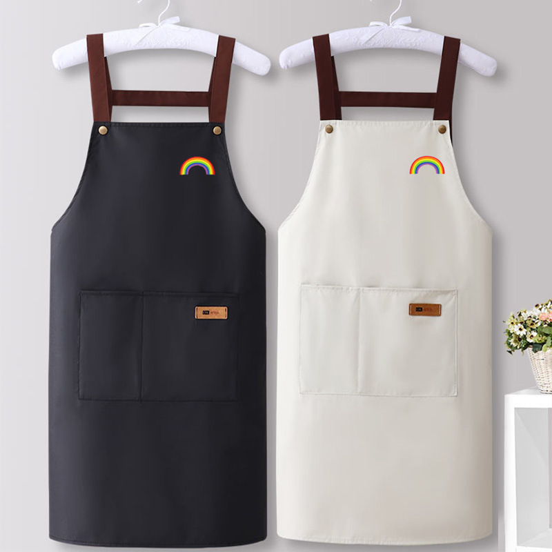 Apron Waterproof and Oil-Proof New Style High-Quality Kitchen Household Smock Work Clothes Stain-Resistant Restaurant Canvas Apron Custom-Made Apron Waterproof and Oil-Proof New Style High-Quality Kitchen Household Smock Work Clothes Stain-Resistant Restaurant Canvas Apron Custom-Made