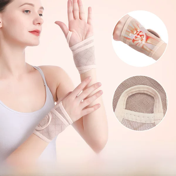 Wholesale sports wrist guard knitted winding warm booster wristband men and women sports fitness weightlifting basketball wrist guard