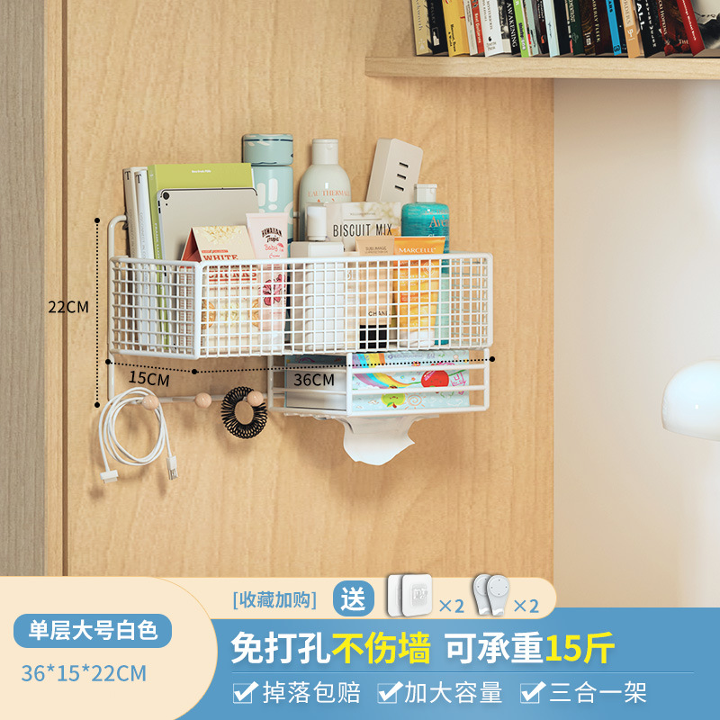 티슈 홀더가있는 단일 레이어 흰색 대형