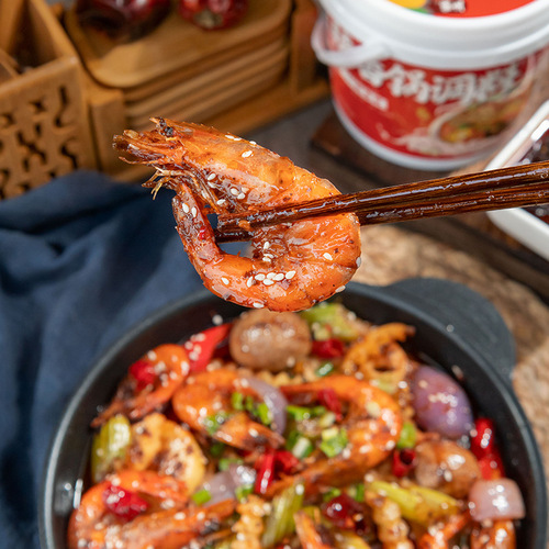 Jiaxian Spicy Hotpot Base Spicy Fish Spicy Fish Dry Pot Stock Braised Pork Sauce Factory Commercial Wholesale Delivery