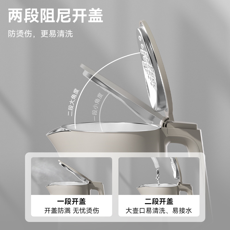 カスタマイズされた 1L 電気ケトル小型 1 リットルホテルケトル 304 ステンレス鋼シームレスライナーホテルや B&B 用|undefined