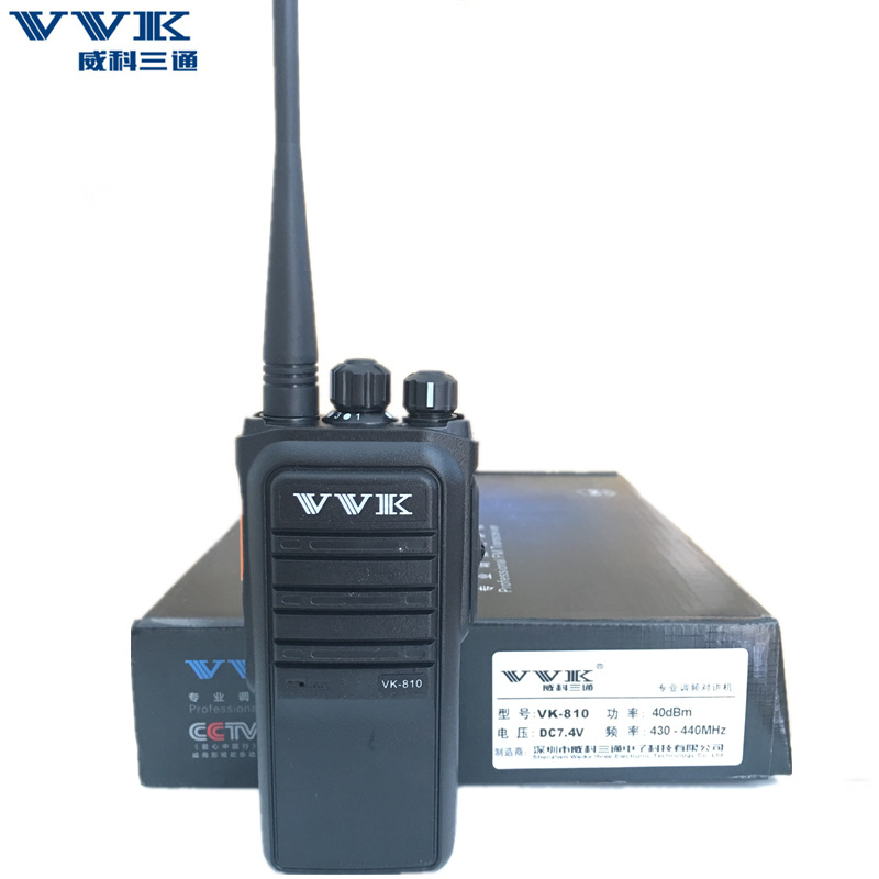 Vvk weike VK-810 de tres vías walkie-talkie IP67 impermeable a prueba de polvo impermeable inalámbrico sitio de construcción al aire libre auricular