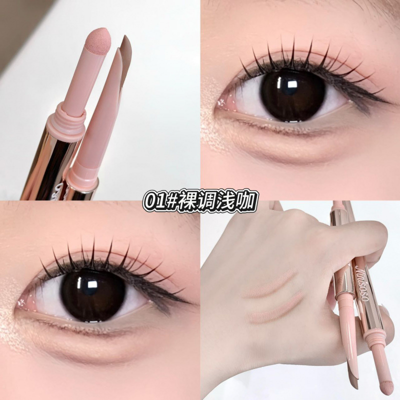 Ninisoso estereoscópico ojo estrella doble cabeza de seda reclinada pluma natural estereoscópico madre sensación de vida brillante seda reclinada tierna transfronteriza