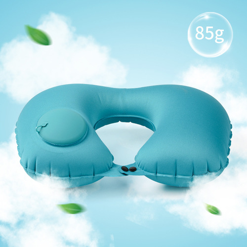 Pressurized inflatable pillow U-shaped pillow for nap outdoor travel portable neck pillow drop shipping one piece