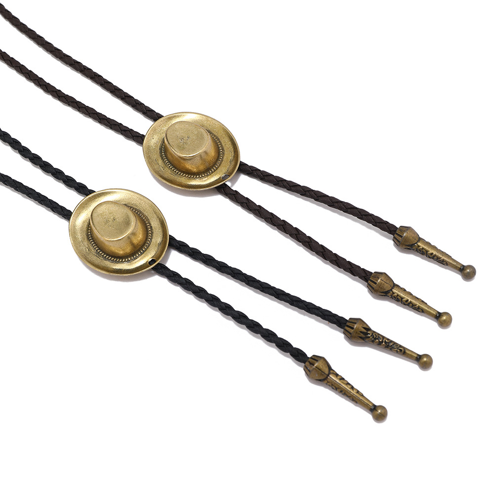 30g Weight Zinc Alloy Pendant Material Necklace Classification Leather Rope Chain Material 1 Piece Quantity Casual Occasion rope, Zinc alloy Material hat Pattern Unisex Gender Retro, Punk Style Retro Punk Hat Rope Zinc Alloy Unisex Necklace 无