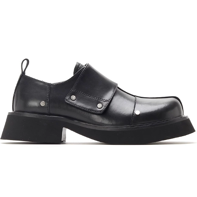 Обувь дерби с толстой подошвы кожаные мужские туфли