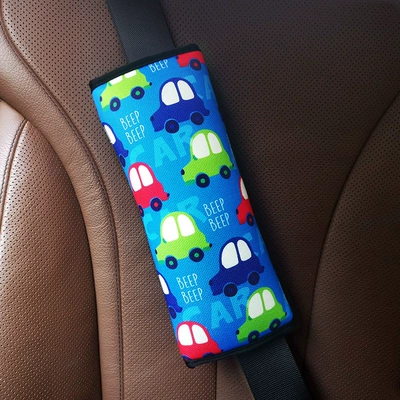 Seat belt shoulder pad pad, cartoon anti-neck-strangling adjuster - small-car-1-large-shoulder-pad-cross-border-automotive-general-use
