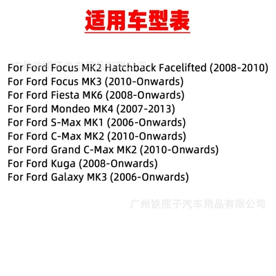 Focus/Mondeo/Fiesta, Ford License plate lamp