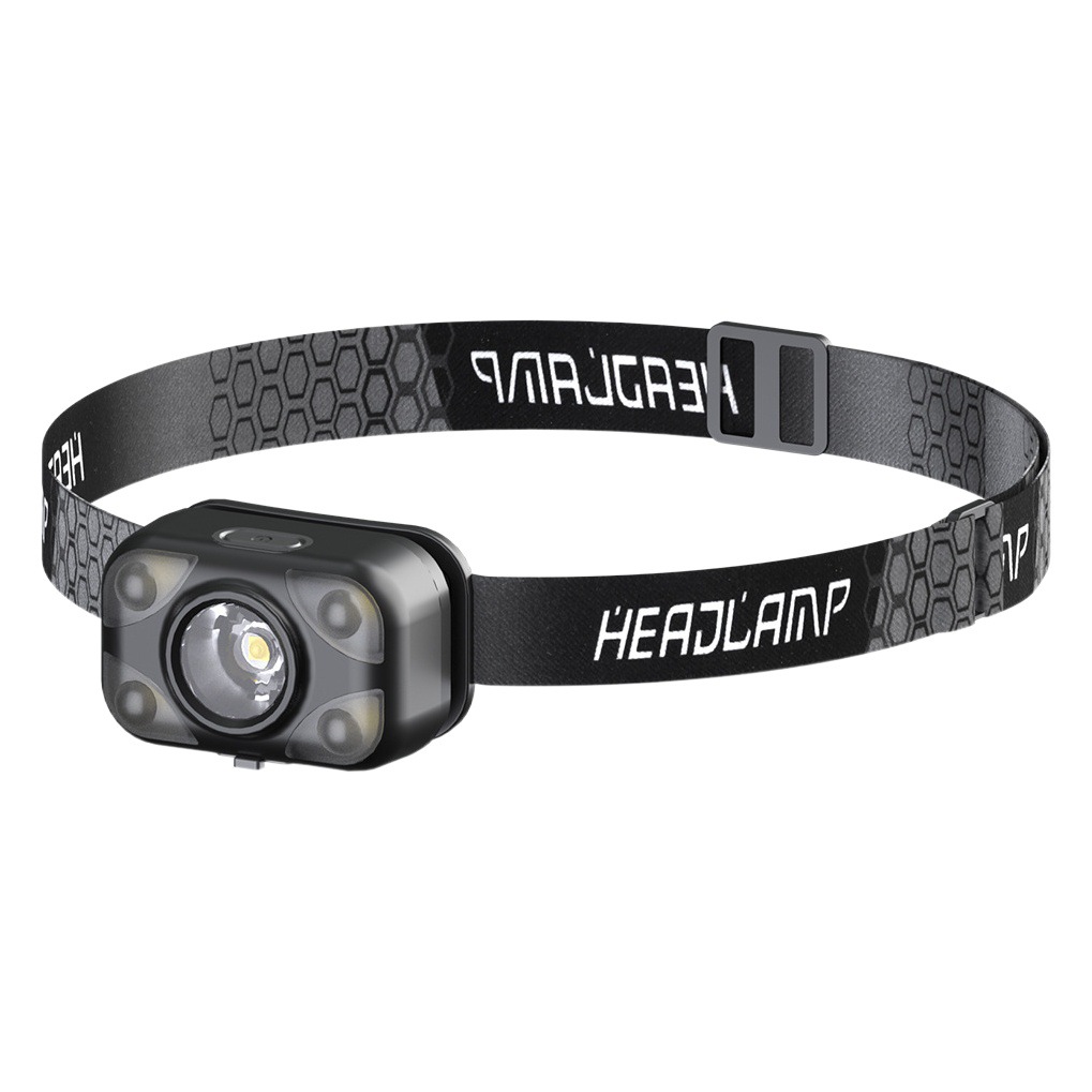 Faro ligero fuerte montado en la cabeza Carga USB Larga resistencia Largo alcance al aire libre ultra-ligero pequeño tamaño multifuncional hogar COB faro