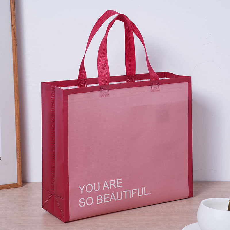 Tienda de ropa no tejida de alta calidad bolsas de mano chaqueta de plumón de gran tamaño ropa de mujer bolsa de compras regalo personalizada
