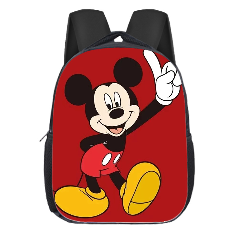 Mochila escolar popular de Mickey para niños, mochila de jardín de infantes, dibujos animados, linda, versátil, para estudiantes de primaria, mochila de gran capacidad, ligera