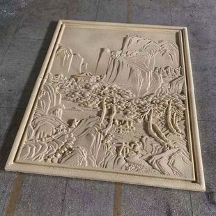 Carved gypsum board eps finished villa exterior wall decoration flower carving traditional Chinese painting three-dimensional art teaching aids for students