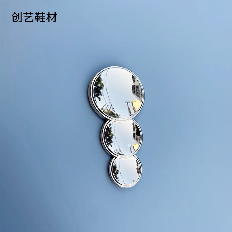 Transfronterizo nuevo tacones altos zapatillas de moda hebilla de metal de aleación de zinc hardware de equipaje hebilla de Cuello de camisa hebilla decorativa