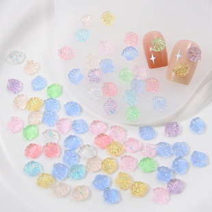 Internet Celebrity Hot Sale New Color Flash Jelly Color Shell Resin Nail Art Jewelry Handmade Material Accessories