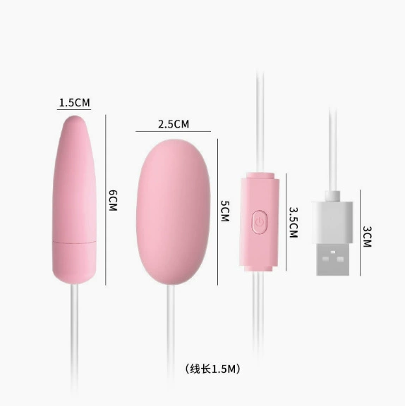 Вибратор Laile AV Stick серия — USB-зарядка, силикон, мультитемпа