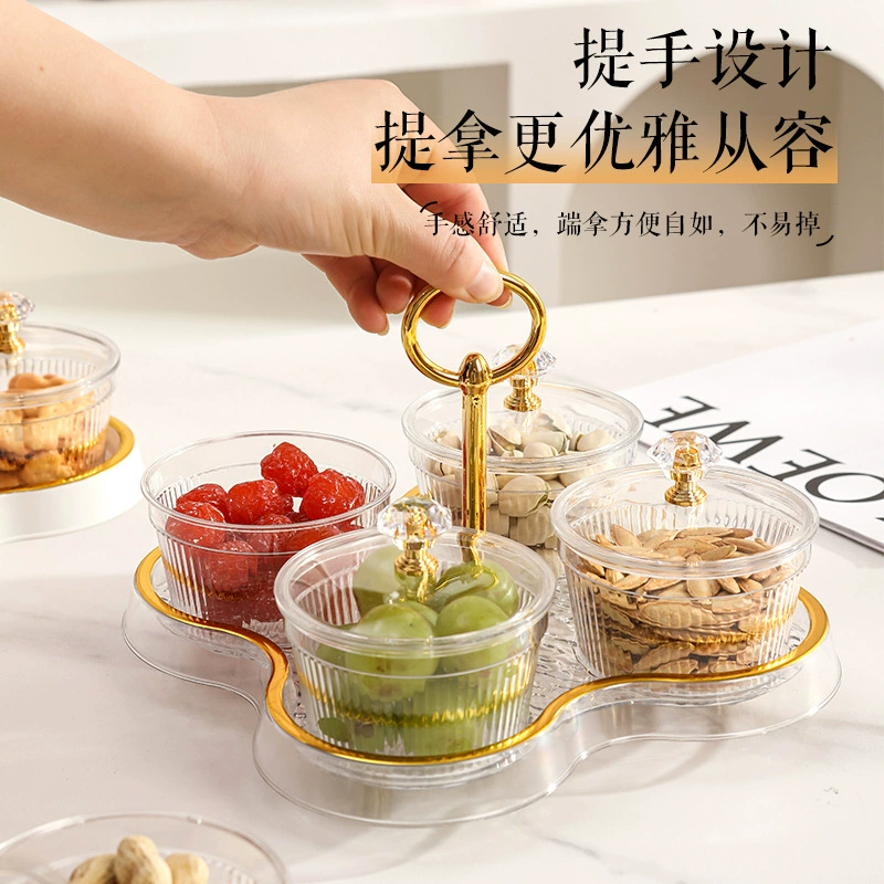 Тарелка для конфет, красивая тарелка с фруктами, тарелка для закусок, изысканная тарелка для закусок, тарелка с сухофруктами интернет-знаменитостей, изысканный набор конфетных коробок