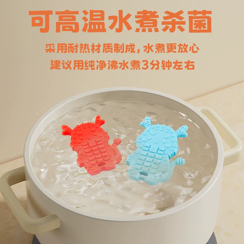 Популярная силиконовая детская палочка для прорезывания зубов от Amazon, успокаивающая жевательная игрушка, детский прорезыватель для креветок