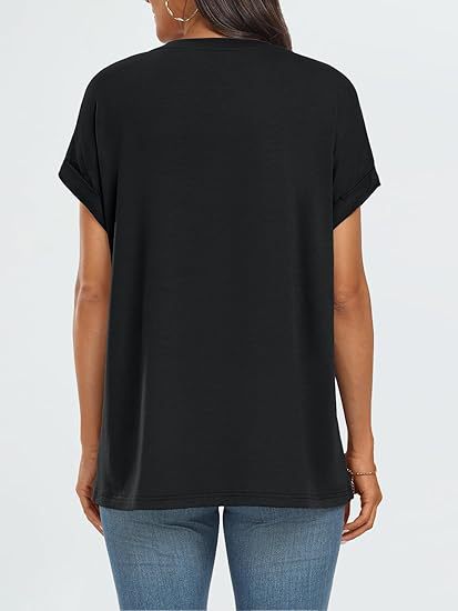 Damen T-shirt Mit Rundhalsausschnitt Für Den Sommer Locker_voghion.com