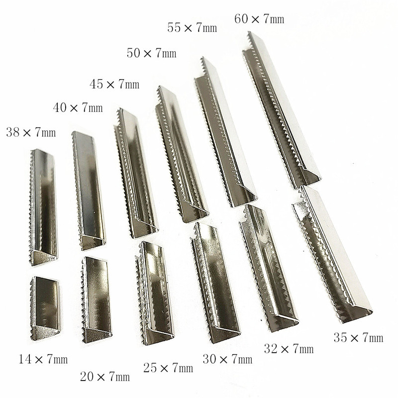 7mm wide webbing metal tail clip 14-60mm long multi-tooth lock edge clip luggage clothing hardware accessories