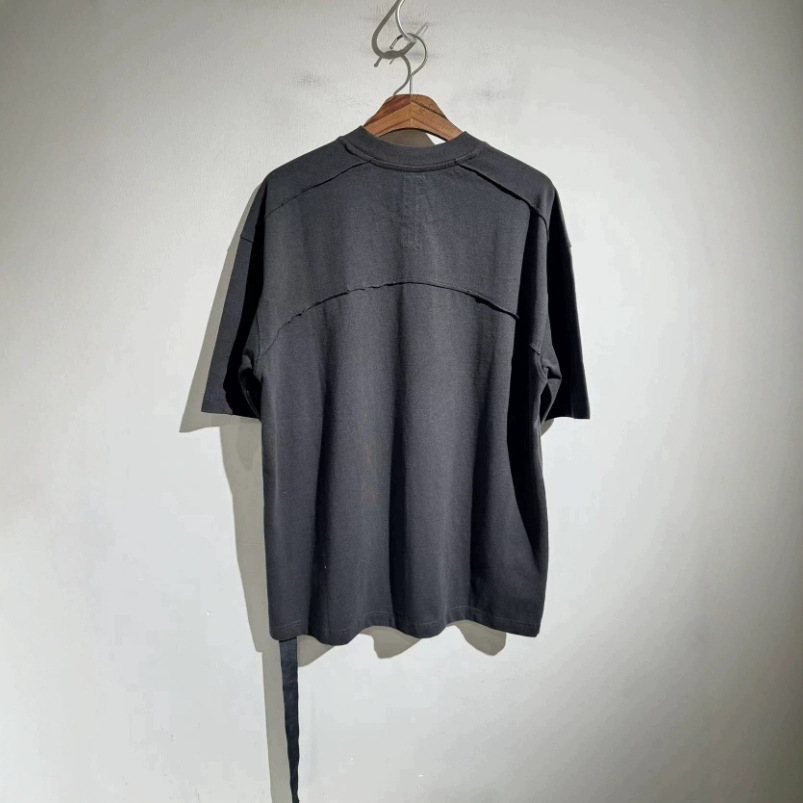 American Brand Style Patch Washed Vintage Short T-Shirt Unisex Trendy Half Sleeve_voghion.com