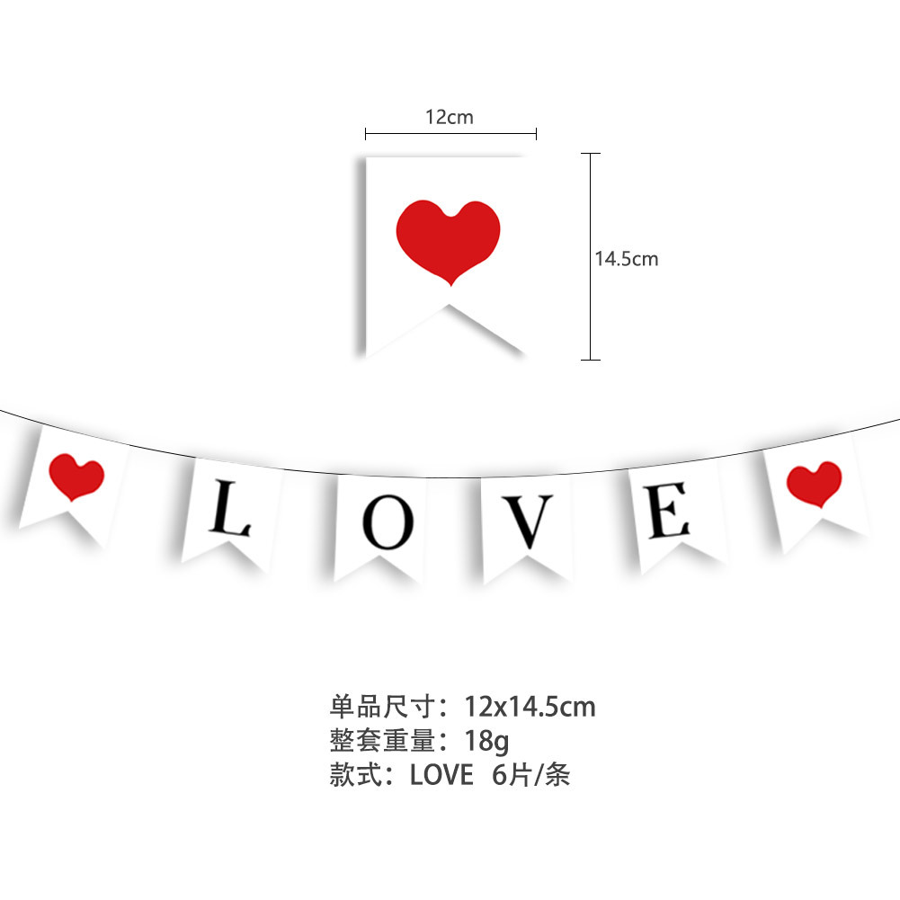 Decoración de cumpleaños tirar bandera confesión propuesta tirar flor Blanco Amor tirar bandera tronco sorpresa diseño cumpleaños tirar bandera