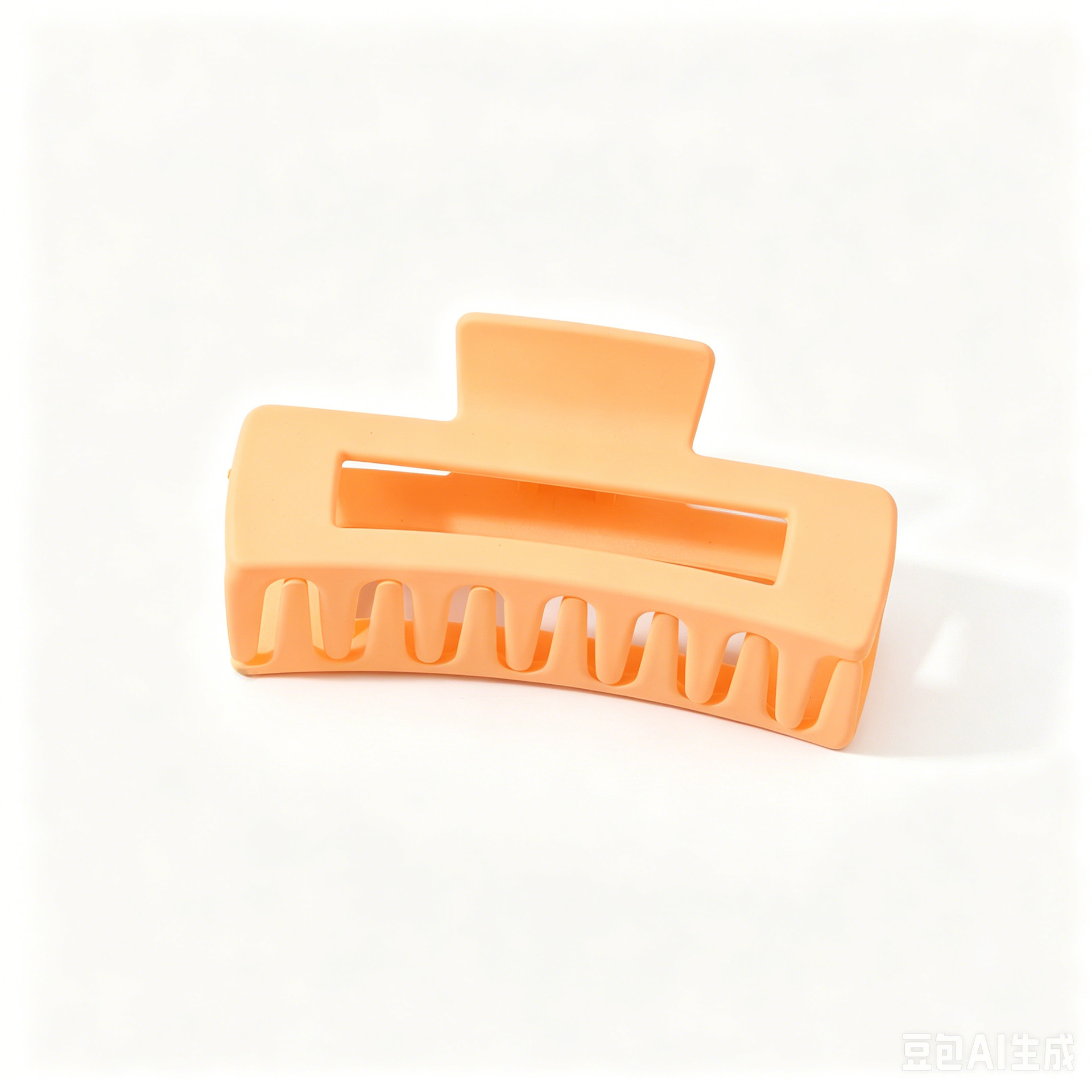 Cross-border large grip matte hair clip women bun clip square hair barrette back of head hair accessory shark clip wholesale