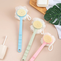 Bathroom massage bath brush, back rub brush, bath brush, double-sided bath brush with bath ball