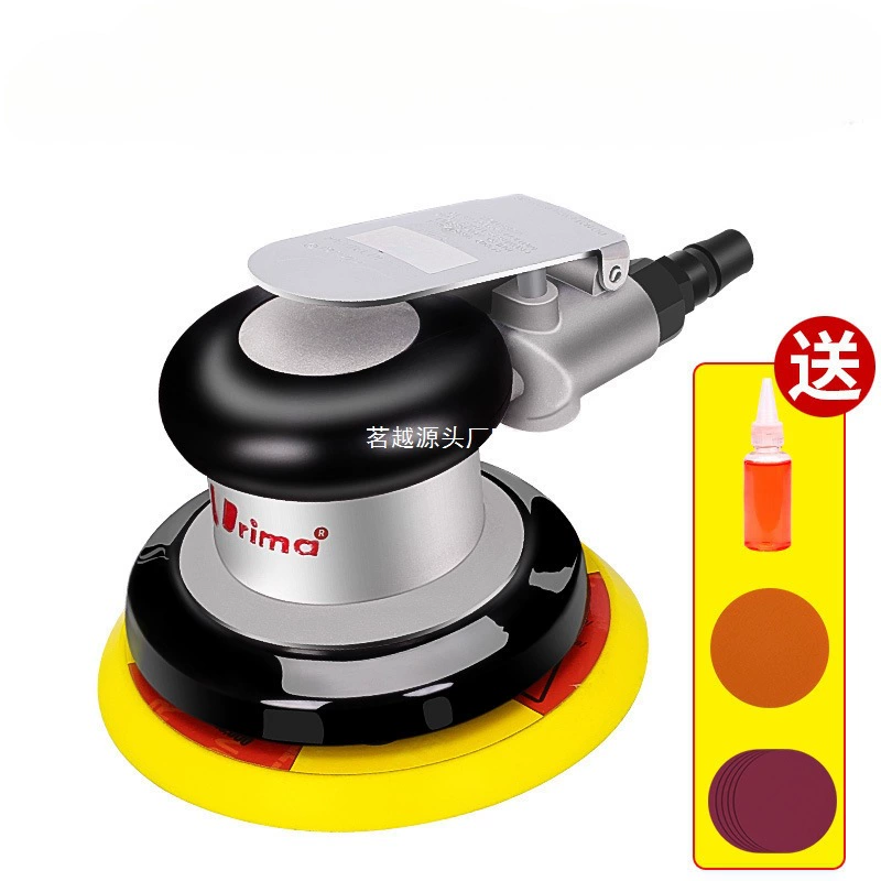 Тайваньская пневматическая шлифовальная машина Prima, пневматическая шлифовальная машина, наждачная бумага, пневматическая шлифовальная головка для сухой шлифовки, полировальная шлифовальная машина для автомобиля
