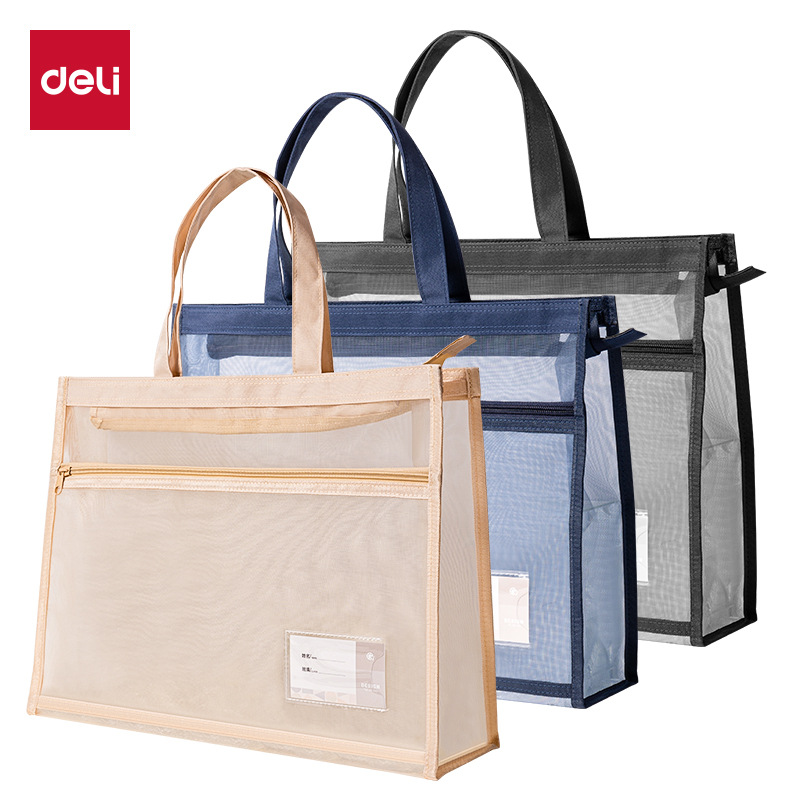PP131 - 8K especificaciones de obras de arte de malla bolsa de cremallera bolsa de almacenamiento de malla bolsa de papelería de estudiantes
