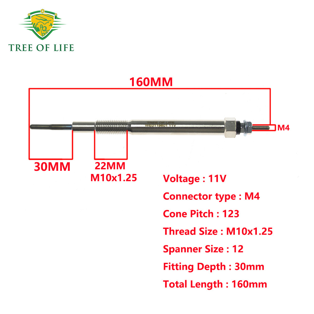WE01-18-601,1449686,6M34-12A342-AA 11 V, suitable for Ford preheating plugs