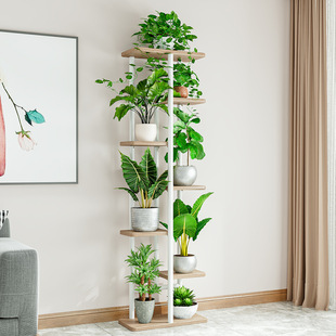 European-style wholesale iron storage shelf hall indoor living room outdoor gardening multi-layer floor-standing balcony flower rack