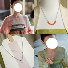 国风简约项链无半忧夏同款渡古装妆造日常搭配短璎珞耳饰锁骨链
