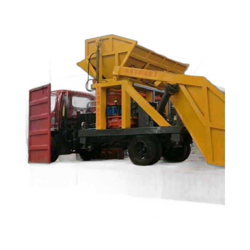 máquina de pulverización de hormigón minero un solo camión de tolva de dos tiros para soporte de túnel camión de pulverización automático completo