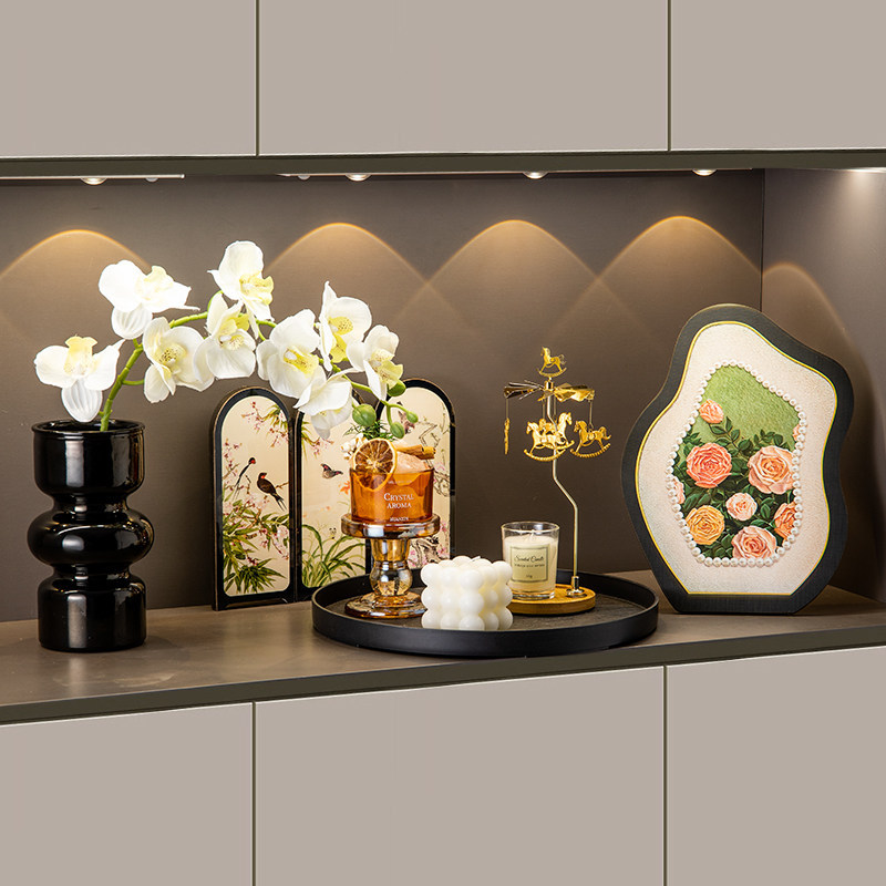 Nicho de pintura decorativa simple en el portal de almacenamiento de llaves estantería de escritorio decoración de la sala de estar buenas cosas para el hogar