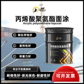 丙烯酸聚氨酯面涂料钢结构桥梁工程耐酸碱防腐涂料双组份聚氨酯面