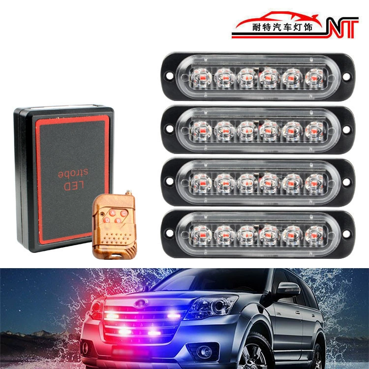 Трансграничная горячая Распродажа с одним перетаскиванием 4 средней сети 6LED, боковой свет пикапа Беспроводное управление 16 режимов боковой свет