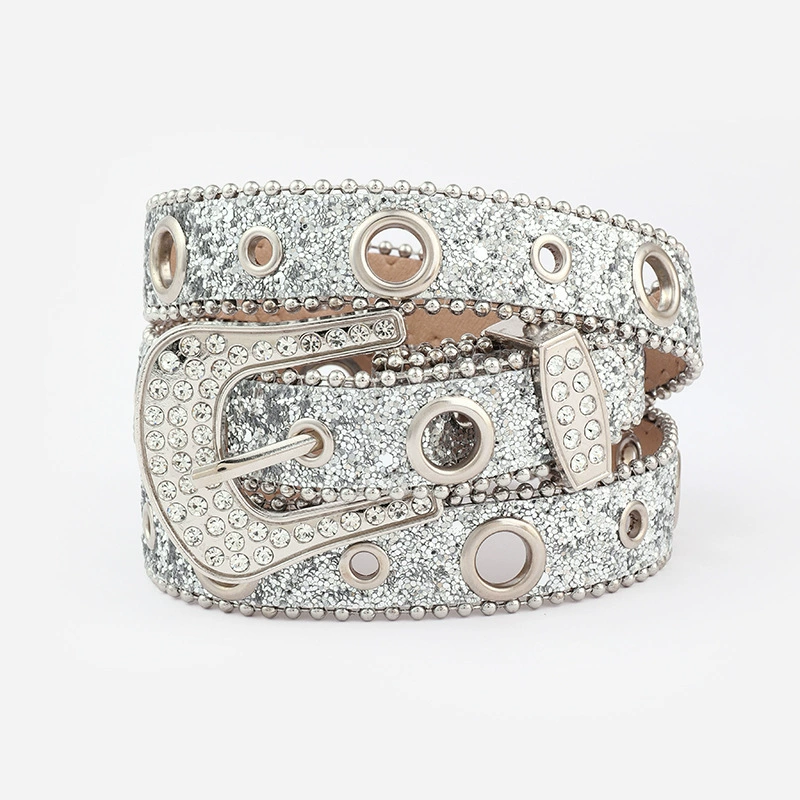 (Торговля через границу), модный ремень, джинсы, wish, инкрустированная diamond