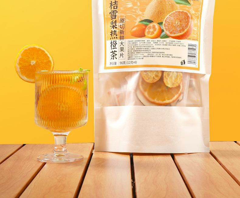Kumquat Snow Pear Orange Fruit Tea Bags Freeze Dried Cold Brew 2 Pack 96g details