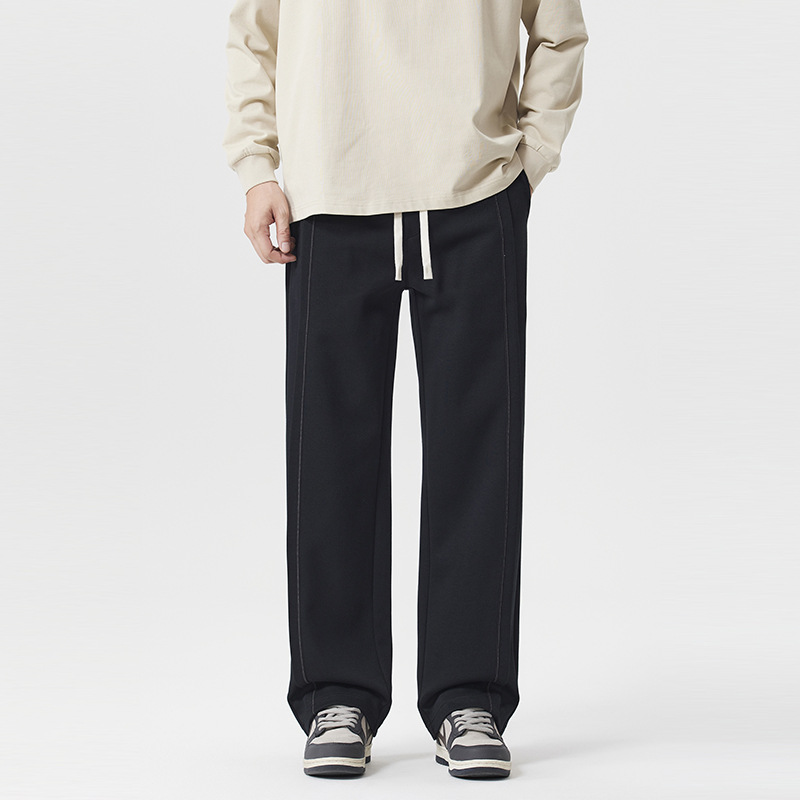 Nuevos pantalones pesados de estilo masculino estilo casual pantalones de diseño linea pantalones largos sueltos pantalones deportivos rectos