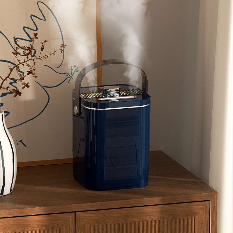 Nuovo umidificatore con luce notturna a doppia barra dell'ossigeno da 1,8 l, volume di nebbia domestica da interno_voghion.com