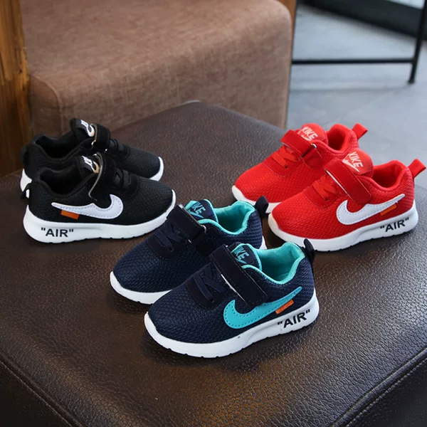 Wholesale 2025 Spring and Autumn Children's Sports Shoes Boys Breathable Mesh Shoes Female Baby Soft Soled Toddler Shoes Foreign Trade Mesh Shoes