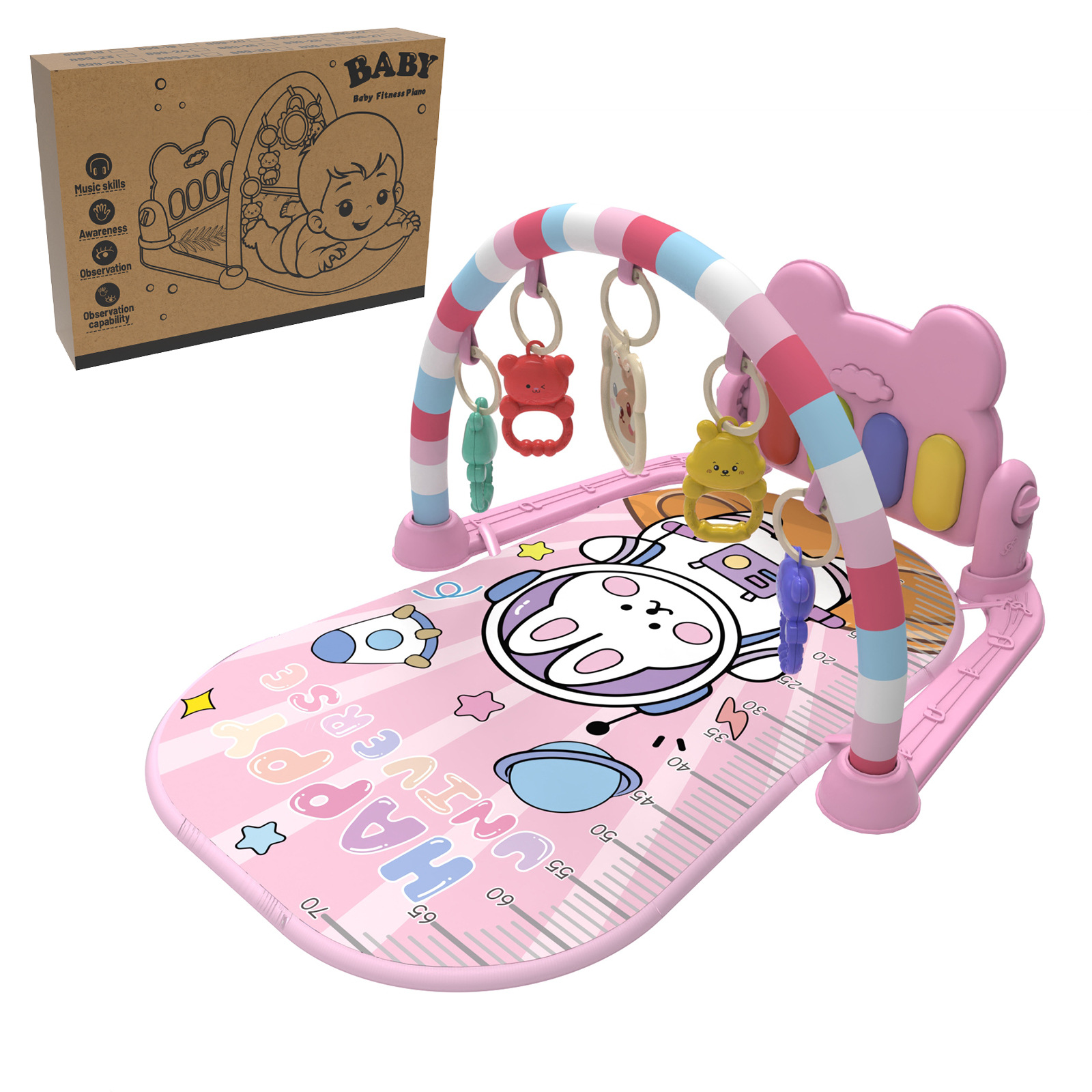 Exclusión transfronteriza para la educación temprana del bebé, música de fitness, toallita, toallita, toallita, toallita, toallita, toallita de regalo, toallita al por mayor