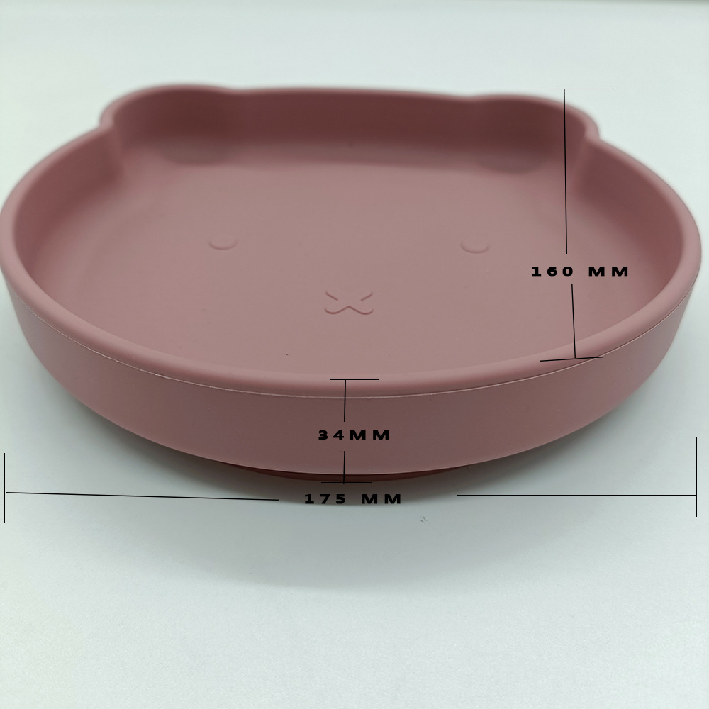 BEAR PLATE SIZES现货食品级硅胶餐垫