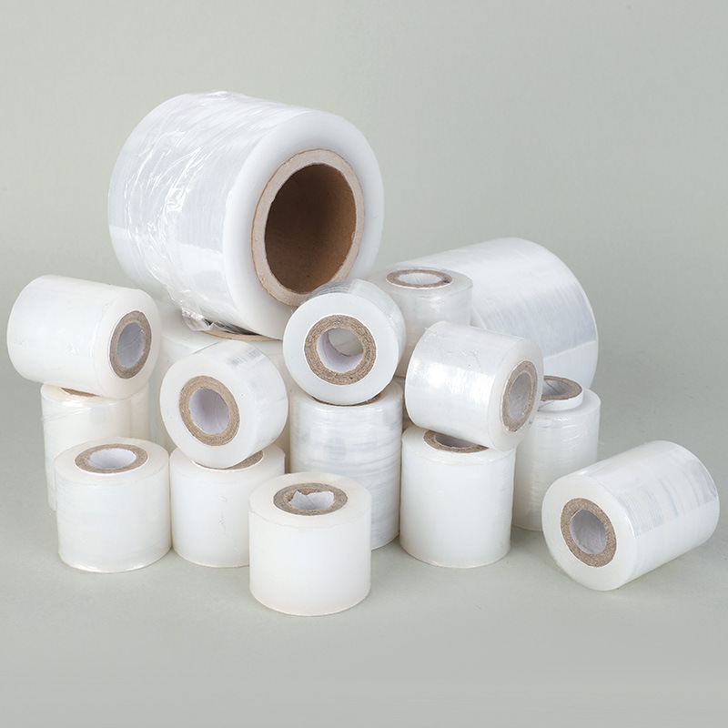 Pequeño rollo de película de envoltura 3 4cm para llevar película de embalaje industrial envoltura de plástico estiramiento injerto película
